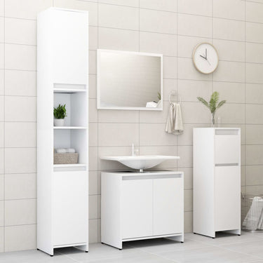 4-piece Bathroom Furniture Set treated wood