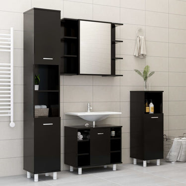 4-piece Bathroom Furniture Set treated wood