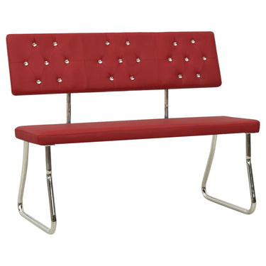 Bench 110 cm faux leather