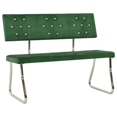 Bench 110 cm velvet light green