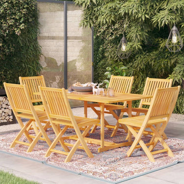 9-piece garden set solid teak wood