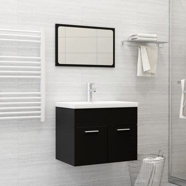 Ensemble de meubles de salle de bain 2 pcs chêne sonoma