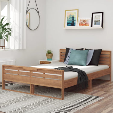 Solid teak wood bedframe 160x200 cm