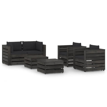 6-piece Lounge Set impregnated pine wood
