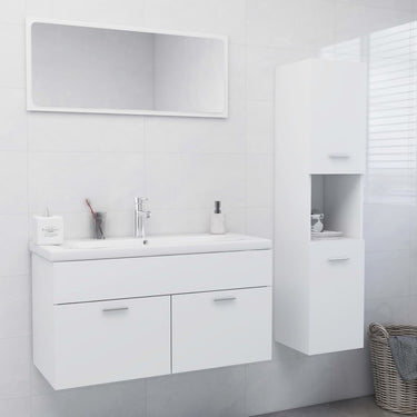 Ensemble de meubles de salle de bain Blanc brillant