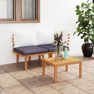 Garten-Couchtisch 90x55x35 cm Massivholz Akazie