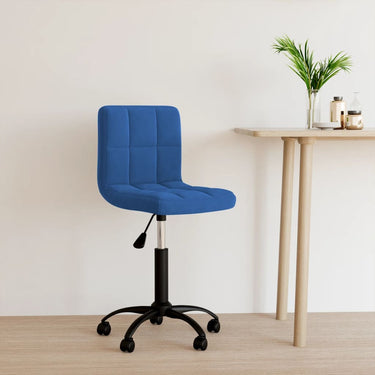 Chaise pivotante de bureau Vert foncé Velours