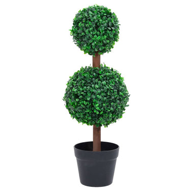Kunstplant met pot buxus bolvorming 119 cm groen