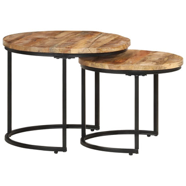 2-piece Table Set solid acacia wood