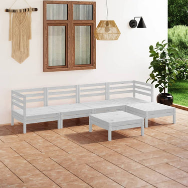 6-tlg. Garten-Lounge-Set Massivholz Kiefer