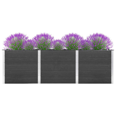 Jardinière surélevée 300x100x54 cm HKC gris