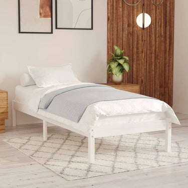 Bedframe solid pine wood 140x190 cm