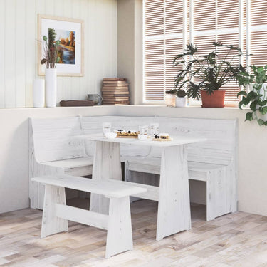 3-piece Dining Corner REINE solid pine wood and