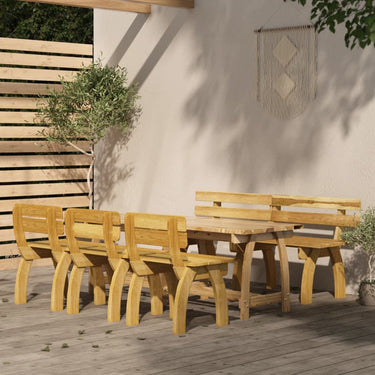 5-piece garden set impregnated pine wood
