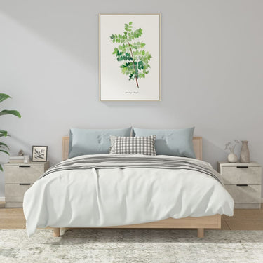 Nachtkastjes 2 st bewerkt hout eikenkleurig