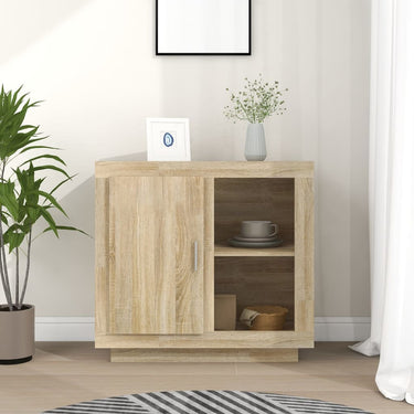 Sideboard Braun Eichen-Optik 80x40x75 cm