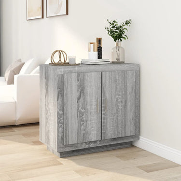 Sideboard Grau Sonoma 80x40x75 cm Holzwerkstoff