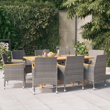 9-piece Garden Set with cushions