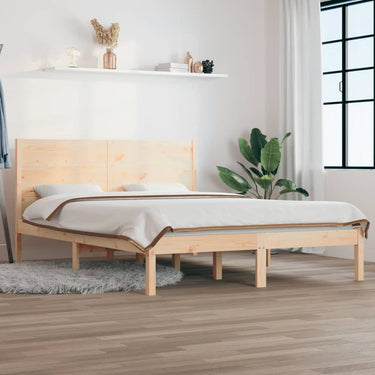 Bedframe solid pine wood 140x200 cm