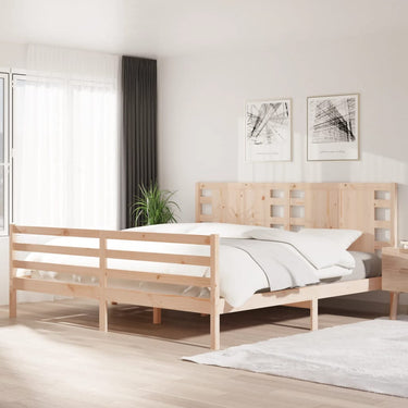 Bedframe solid pine wood 100x200 cm