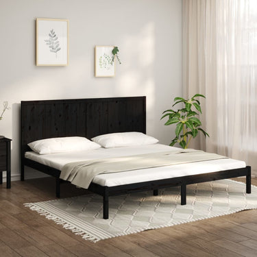 Bedframe solid pine wood 200x200 cm