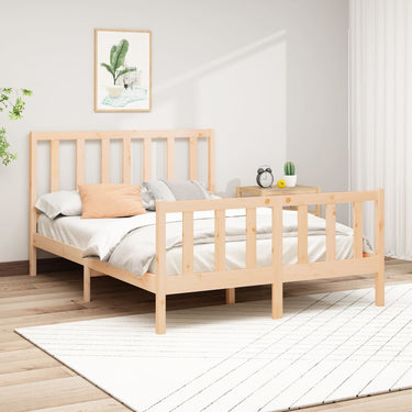 Bedframe solid pine wood 140x200 cm
