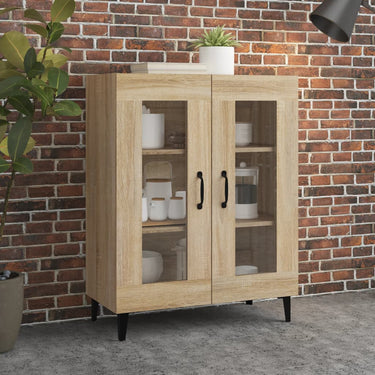 Sideboard Braun Eichen-Optik 69,5x34x90 cm Holzwerkstoff