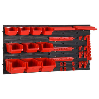 35-piece Sorting System Set 77x39 cm polypropylene red and black