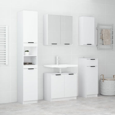 5-piece Bathroom Cabinet Set treated wood