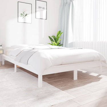 Cadre de lit sans matelas 140x200 cm bois massif