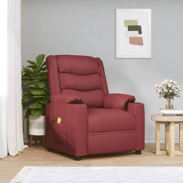 Fauteuil de massage en simili cuir