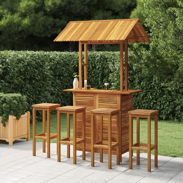 3-piece garden bar set solid acacia wood