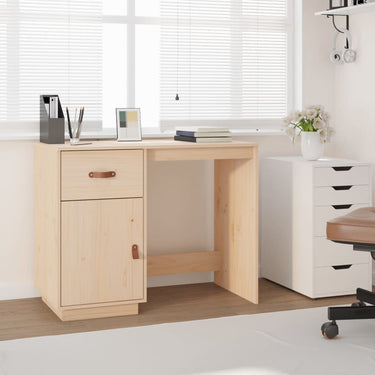 Bureau 95x50x75 cm Bois massif de pin