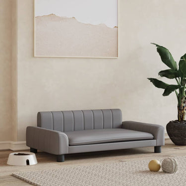 Lit pour chien 90x53x30 cm cuir artificiel