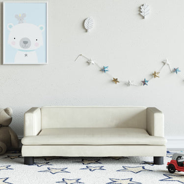 Kinderbank 80x45x30 cm fluweel