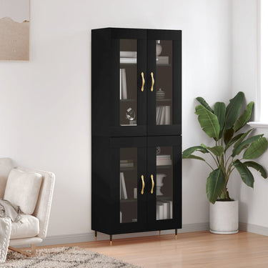 Armoire haute 69,5x34x180 cm Couleur de chêne brun en bois transformé