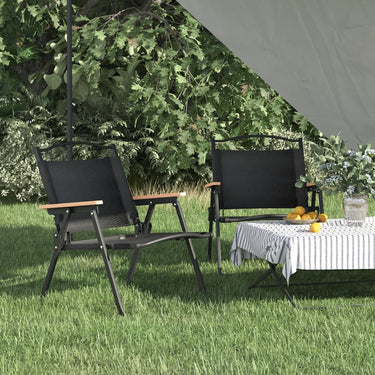 Campingstühle 2 Stk. Beige 54x55x78 cm Oxford-Gewebe