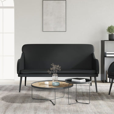 Bench 110x76x80 cm artificial leather black