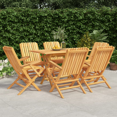 5-piece garden set solid teak wood