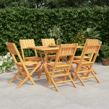 5-piece garden set solid teak wood