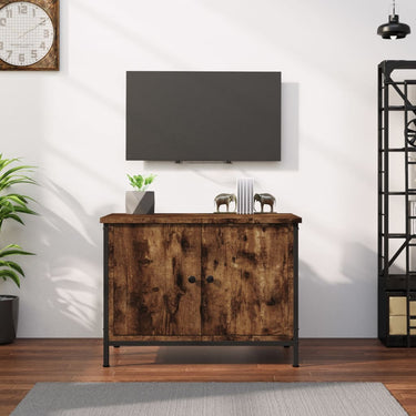 Tv-meubel met deuren 60x35x45 cm bewerkt hout