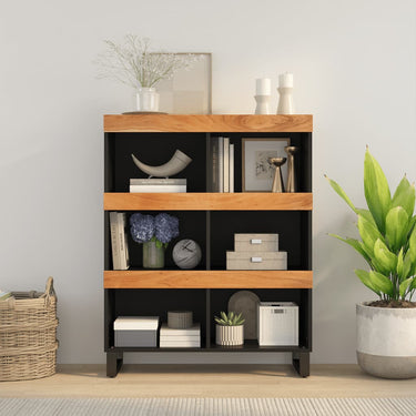 Beistellschrank 85x33x107 cm Massivholz Mango