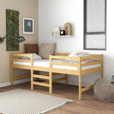 Bedframe solid pine wood 90x200 cm