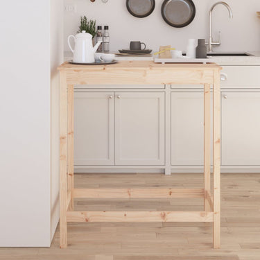 Bar table 100x50x110 cm solid pine wood