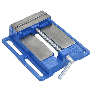 Clamp for pillar drill 100 mm cast iron blue