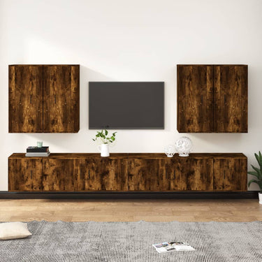 8-piece TV furniture set treated wood