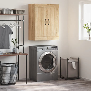 Wandkast 69,5x34x90 cm bewerkt hout