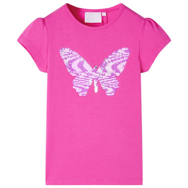 Kindershirt met kapmouwen 128 lichtmintkleur