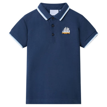 Kinderpoloshirt 92 donkerblauw