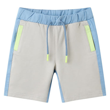 Kindershort met trekkoord 116 blauw
